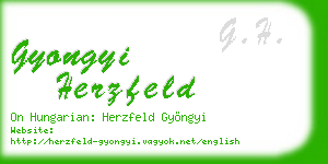 gyongyi herzfeld business card