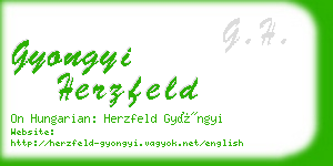 gyongyi herzfeld business card